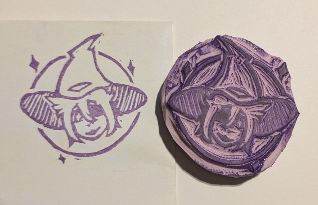 A stamp of wizard hat guy's head!